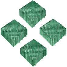 VEVOR Interlocking Garage Floor Tiles 12x12x0.5Inch 25PCS Deck Tile Green