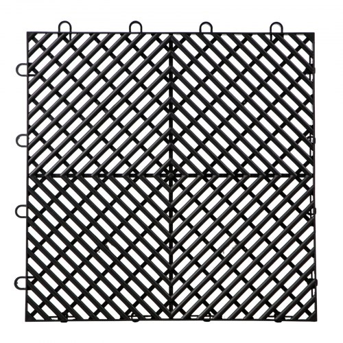 

VEVOR Tiles Interlocking 55 PCS Black, Drainage Tiles 12x12x0.5 Inches, Deck Tiles Outdoor Floor Tiles, Outdoor Interlocking Tiles, Deck Flooring for Pool Shower Bathroom Deck Patio Garage