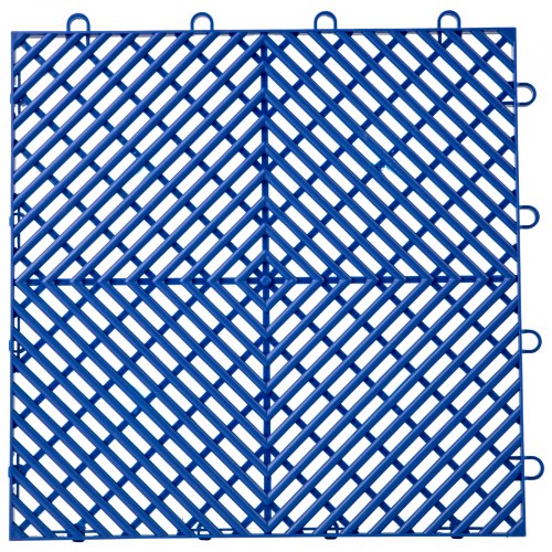 VEVOR Interlocking Garage Floor Tiles 12x12x0.5 Inch 55PCS Deck Tile Blue