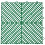 Rubber Tiles Interlocking Garage Floor Tiles 12x12x0.5inch 55pcs Deck Tile Green