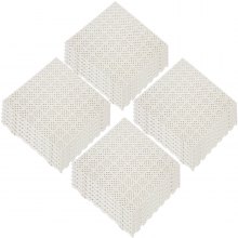 VEVOR Drainage Tiles Interlocking 25 Pack White, Outdoor Modular Interlocking Deck Tile 11.8x11.8x0.5 Inches, Dry Deck Tiles for Pool Shower Sauna Bathroom Deck Patio Garage