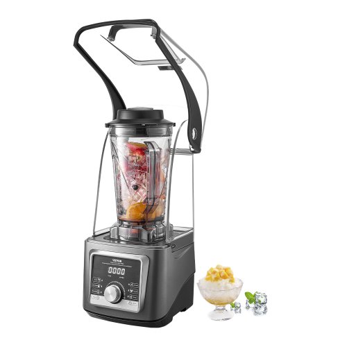 Vevor Blender for Smoothies, 135 oz 1400W, Professional Blender with Powerful Motor, Multi-Functional Food Processing Blender with Noise Cover for Smoothie/Milkshake/Juice, Fits for Kitchen