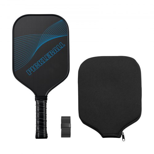 

VEVOR Pickleball Paddle, T700 Carbon Fiber Surface & Honeycomb Core, Professional Pickleball Paddle with Increased Power & Control & Spin, Pro Pickle Ball Racket for Adults, Men & Women, Blue