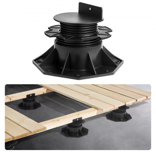 

VEVOR 24 Pcs Adjustable Deck Support Pedestal Deck Foundation Base 2.36-5.31 in