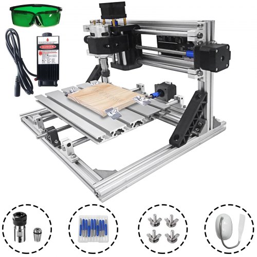 3 Axis Cnc Router Kit 2418 2500mw Pvc Injection Molding Material Diy T8 Screw