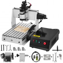 4 Axis CNC 3020 Engraving Milling Machine USB Router Carving Machine
