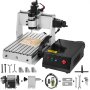 4 Axis Cnc Router 3020 Engraver Engraving Milling Machine Chrome Plate Shaft Usb