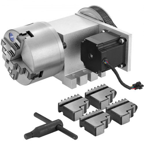 Cnc Router Rotational Rotary Axis 4-jaw Durable Aluminum Alloy High Quality