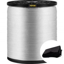 VEVOR 1800Lbs Polyester Pull Tape, 380' x 5/8" Flat Tape for Wire & Cable Conduit Work Variable Functions, Flat Rope for Pulling/Loading/Packing in Any Weather CONDITON