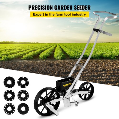 Precision Manual Garden Home Seed Row Seeder Hand Steel Vegetable Seeds New 
