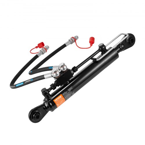 

VEVOR Hydraulic Top Link Cat.1-1 (11 in, 20-7/8~31-7/8 in ), Hydraulic Cylinder with 2 Hoses & G3/8" Check Valve