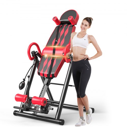 VEVOR Gravity Inversion Table Foldable Fitness Home Back Therapy Exercise Bench