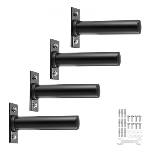 

VEVOR Wall Mounted Weight Plate Holder Home Gym Weight Storage Rack 4 Pack 2