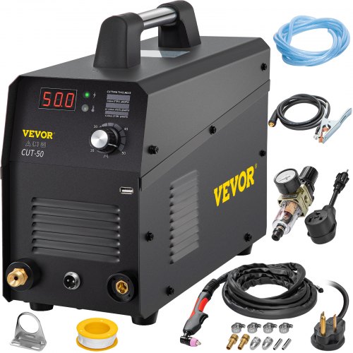 VEVOR Air Plasma Cutter Cutting Machine 50A 110/220V Dual Voltage 1/2" Clean Cut