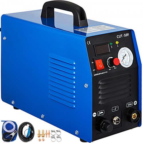 CUT-50F, Air Plasma Cutter 50 Amp Inverter Cutting Machine Digital IGBT 110/220V