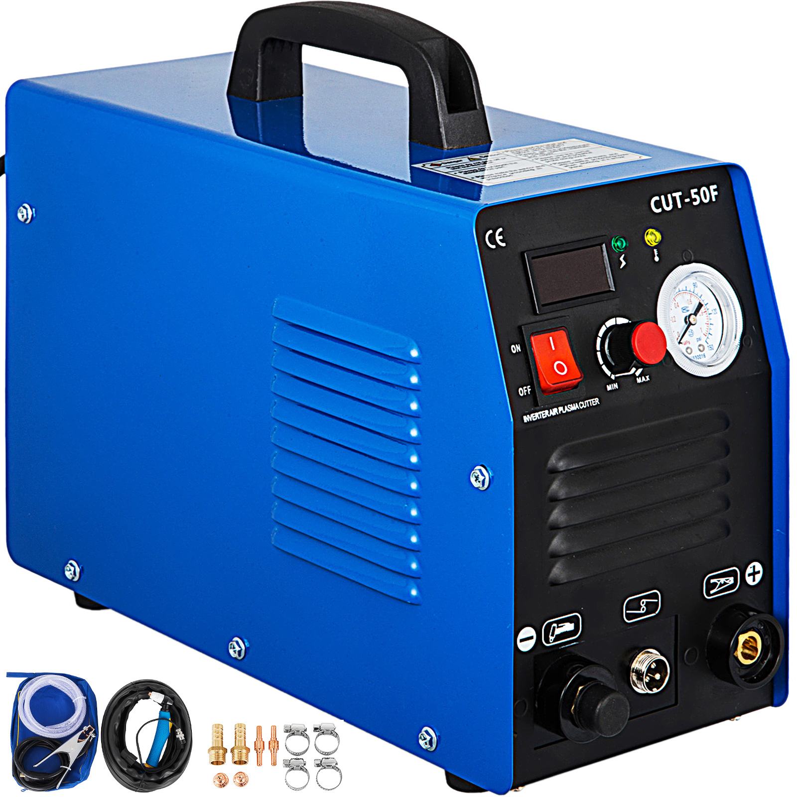 CUT-50F, Air Plasma Cutter 50 Amp Inverter Cutting Machine Digital IGBT 110/220V от Vevor Many GEOs