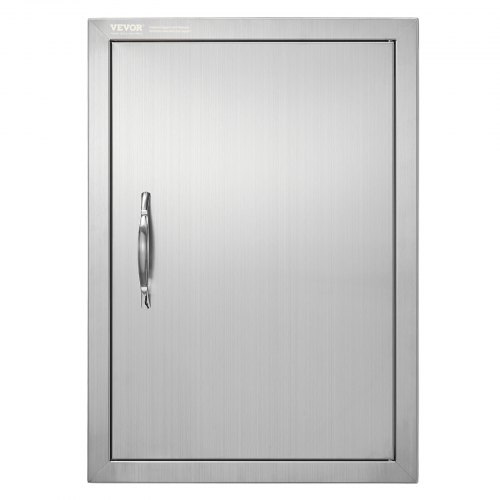 

VEVOR BBQ Access Door, 18W x 24H Inch Single Outdoor Kitchen Door, Stainless Steel Flush Mount Door, Wall Vertical Door with Handle, for BBQ Island, Grilling Station, Outside Cabinet
