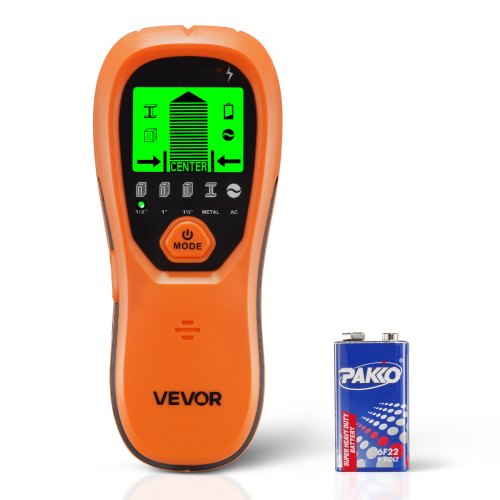 VEVOR Stud Finder Wall Scanner 5 in 1 Electronic Wall Stud Detector LCD Orange