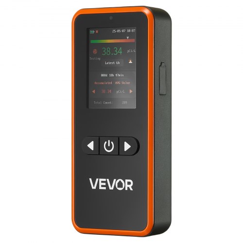 Home Radon Detector 3.3Bq to 37kBq/m³ Portable Easy to Use Battery Operated