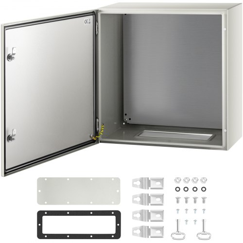 Vevor 24x24x12'' Carbon Steel Electrical Enclosure Wall Mount Junction Box Ip65