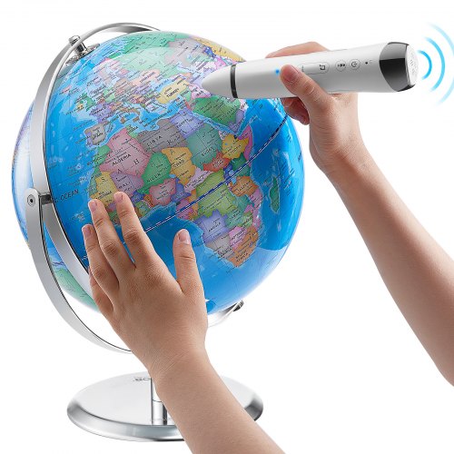 VEVOR Talking World Globe, 9 in/228.6 mm, Interactive Globe for Kids Early Learn