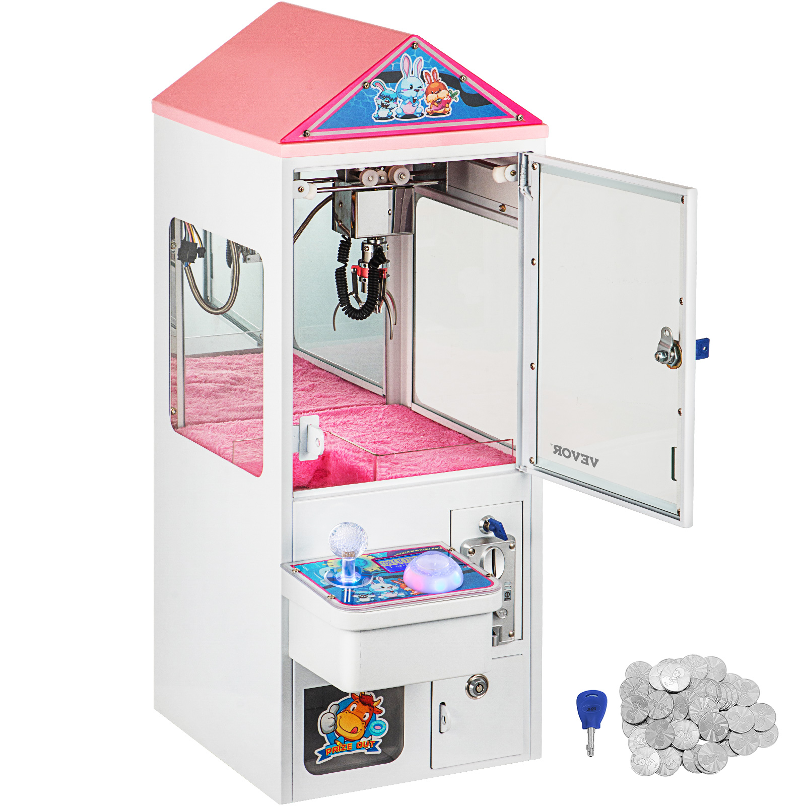 Vevor 110v Mini Claw Crane Machine Metal Case Bar Candy Toy Catcher Shake-proof от Vevor Many GEOs