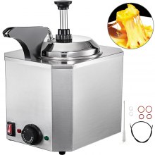 Electric Warmer Pump Dispenser Nacho Cheese Sauce Melter 1 Pump W/heated Spout