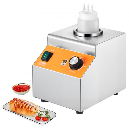 

VEVOR 0.8L Electric Bottle Warmer with Bottle Commercial Hot Fudge Warmer