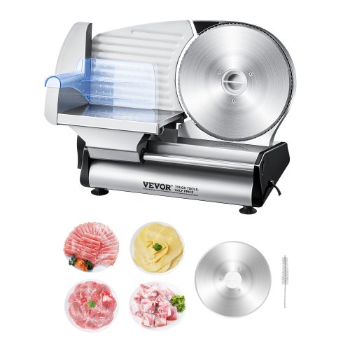 

Meat Slicer 180W 8.7" Electric Deli Food Slicer for Frozen Meat Bread Cheese