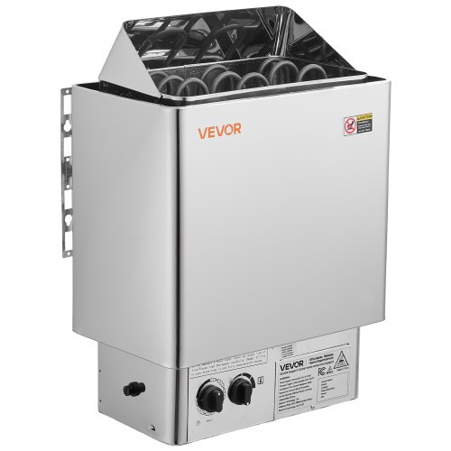 

VEVOR Sauna Heater, 4.5KW 240V Electric Sauna Stove, Dry Steam Bath Saunas Stove with Pre-Drilled Bracket, Fit 105 to 210 CU.FT Saunas Rooms, Steam Bath Stoves for Home, Commercial, Leisure Venues