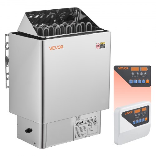 

VEVOR Sauna Heater, 9KW 240V Electric Sauna Stove, Dry Steam Bath Saunas Stove with Pre-Drilled Bracket, Fit 317.8 to 459 CU.FT Saunas Rooms, Steam Bath Stoves for Home, Commercial, Leisure Venues