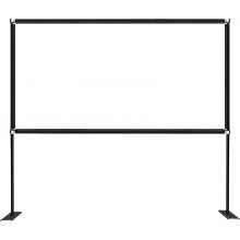 Vevor Outdoor Movie Screen W/ Stand Portable Projector Screen 100" 16:9 Hd 4k