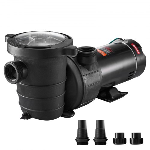 

VEVOR Swimming Pool Pump 1.5HP 115V 1100W, Single Speed Pumps for Above Ground, Powerful Pool Pumps with Strainer Filter Basket, 5280 GPH Max. Flow, Certification of ETL for Security