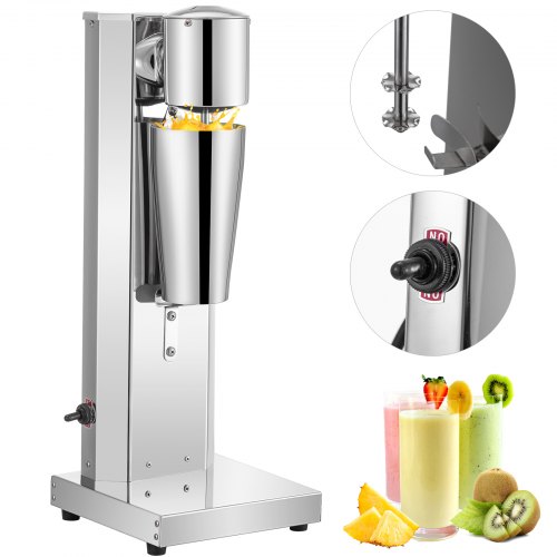 VEVOR Milkshake Maker Kit, Stainless Steel Electric Milkshake Maker, 180W Milkshake Machine, Single