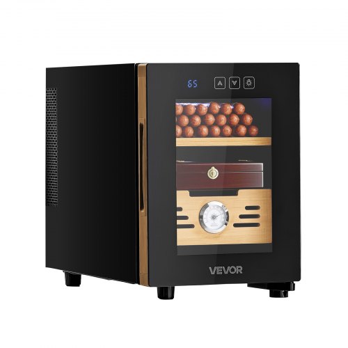 16L Electric Cigar Humidor Cooler Cabinet 100 Counts Cooling Temperature Control