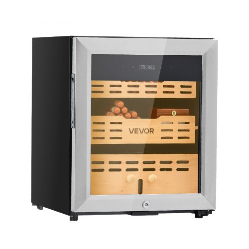 50L Electric Cigar Humidor Cooler Cabinet 300 Counts with Compressor Cooling