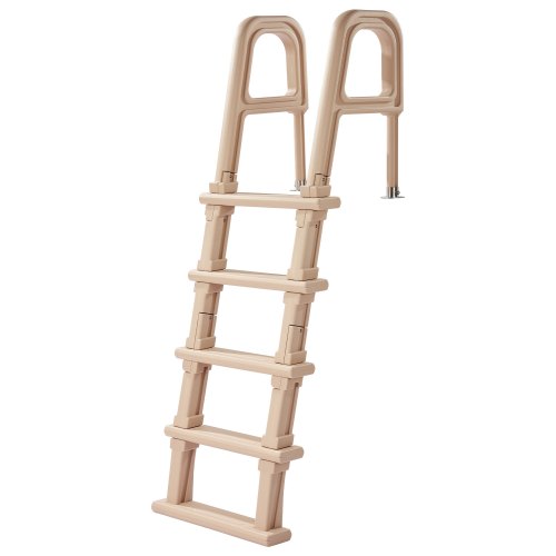 Vevor Swimming Pool Ladder, Inclined 5-Step Double Handrails Stair, Non-Slip Wide Step, 300 Lbs Load Capacity, For 48-54 In Inground & Above-Ground Po-image