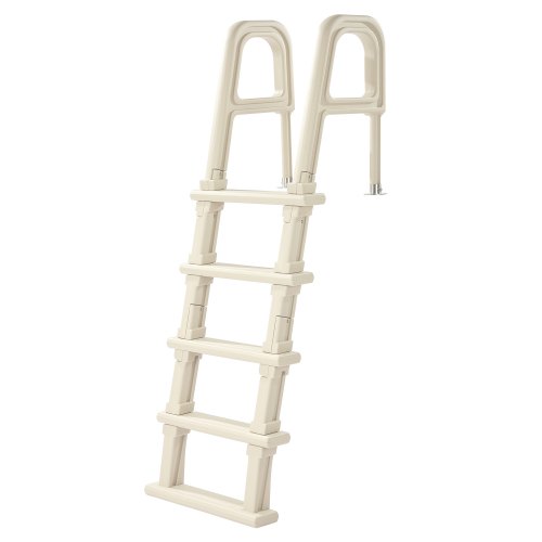 Inclined Pool Ladder 5-Step & 2 Handrails of 300 lb Capacity for 48-54 In Pools