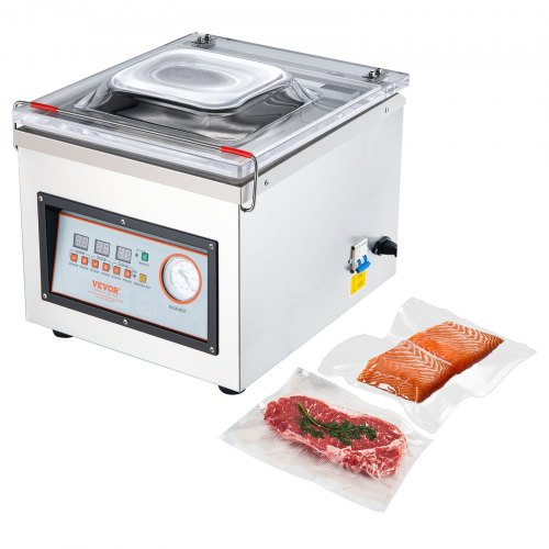

VEVOR Chamber Vacuum Sealer, DZ-260C 6 m3/h Pump Rate, Excellent Sealing Effect with Automatic Control, 320W Professional Foods Packaging Machine Used for Fresh Meats, Fruit, and Sauces