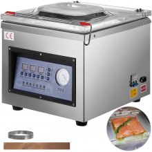 VEVOR Chamber Vacuum Sealer, DZ-260C 6 m³/h Pump Rate, Excellent Sealing Effect with Automatic Control, 320W Professional Foods Packaging Machine Used for Fresh Meats, Fruit, and Sauces