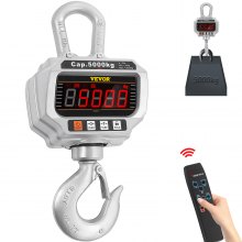 VEVOR 5T 11000lbs Crane Scale Digital Hanging Scale Heavy Duty Industrial Hanging Scale with Hook Hanging Scale
