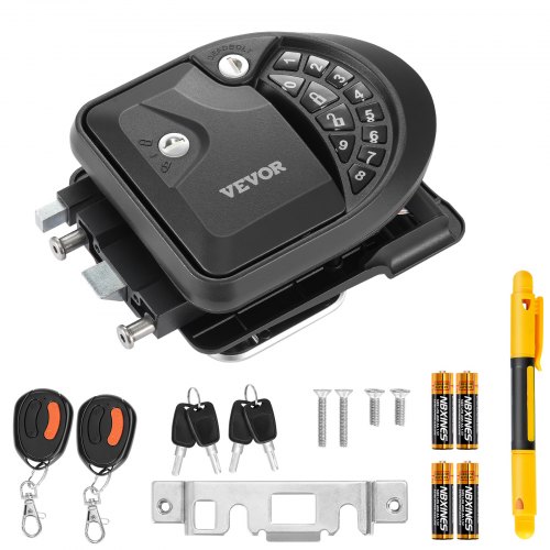 

VEVOR RV Door Lock, RV Keyless Entry Door Lock with 10-Digit Keypad, Remote Control, Backup Key, RV Door Lock Replacement Suitable for Various RVs, Bumper Pulls, Campers, 5th Wheels, Cargo Trailers
