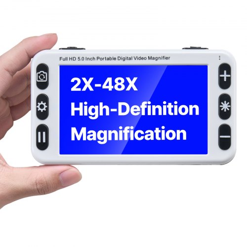 

VEVOR Portable Digital Magnifier 5" HD Electronic Video Magnifier 2X - 48X Zoom