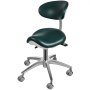 Standard Dental Mobile Chair Saddle Doctor's Stool PU Leather Dentist Chair