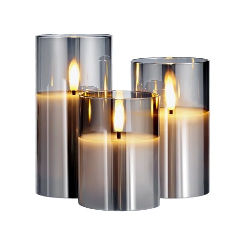 

VEVOR Flameless LED Candles 3 Pack Battery Operated Candles with Remote Control