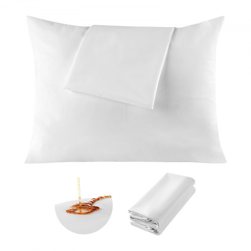 VEVOR Pillow Protectors, 4 Pack Waterproof Pillow Protectors with Hidden Zipper,
