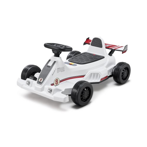 

Electric Go Kart 6V Drift Go Cart for Kids Ages 2+ Strong Motor White