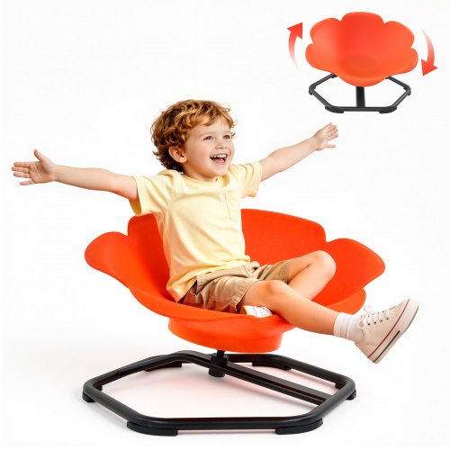 Vevor Spinning Chair For Autistic Kids Ages 3-12 Autism Sensory Toy 220 Lbs, Sit And Spin Swivel Seat For Children Adhd, Secure Supportive Backrest, T-image