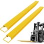 VEVOR Pallet Fork Extension 96 Inch Length 5 Inch Width, Heavy Duty Alloy Steel Fork Extensions for forklifts, 1 Pair Forklift Extension, Yellow