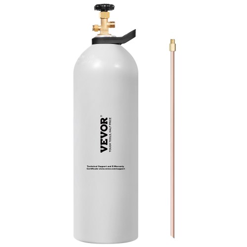 

VEVOR CO2 Tank 20 lbs New Aluminum Alloy Cylinder with Siphon Tube DOT Approved